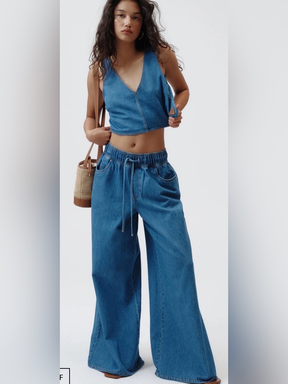 Aje  High-Waist Sunray Wide-Leg Denim Jeans - Blue